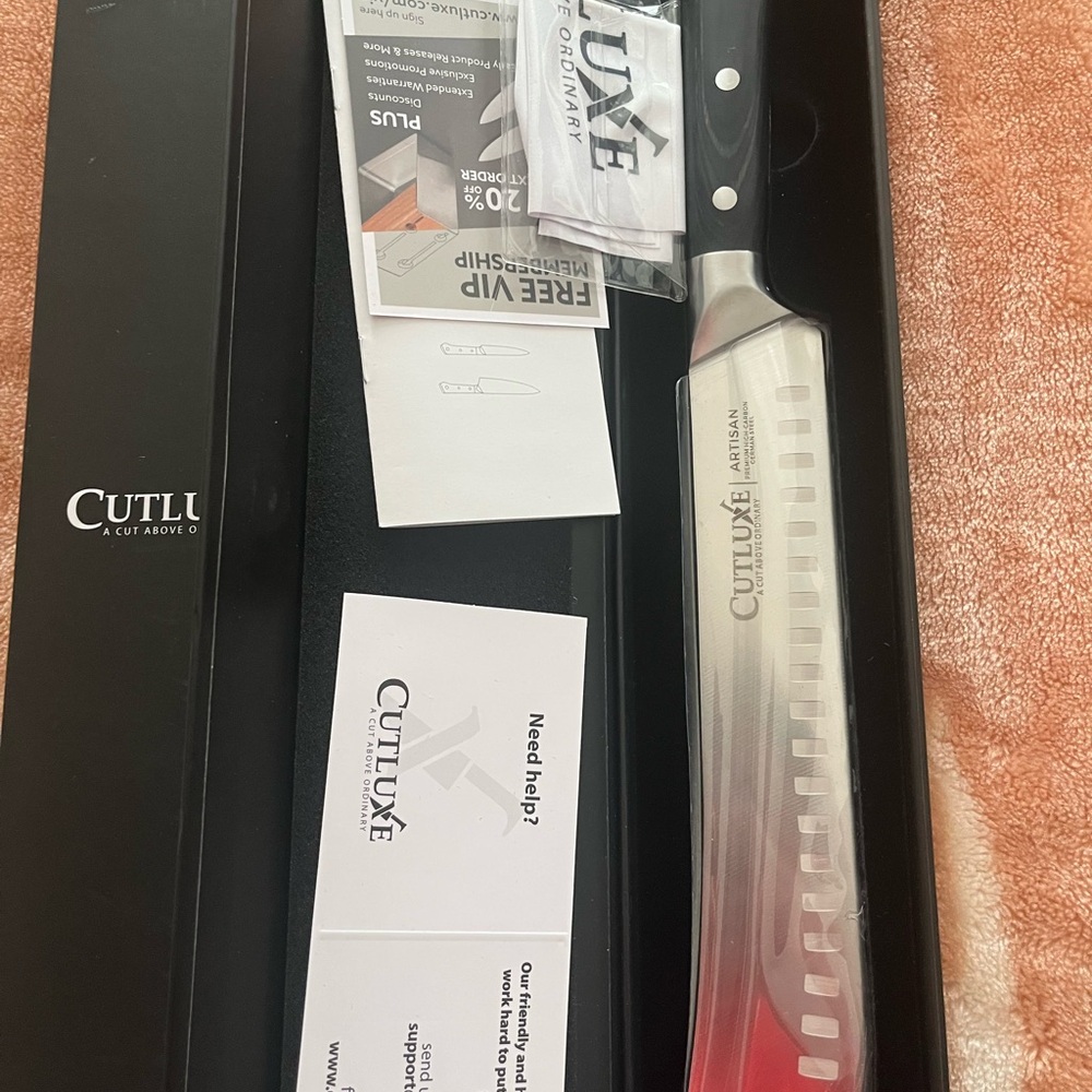 Luxe Artisan Knife with Black Handle
